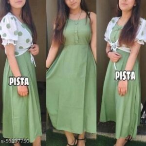 SVHub Fashion Designer Polka Print Dress