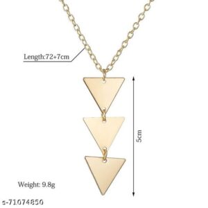 SVHub Fashion Gold Plated Triangle Necklace