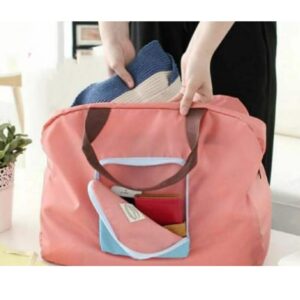 SVHub Collections Waterproof Folding Travel for Men Women Duffle Bag with Pocket Organizer Waterproof Multipurpose Bag  (Pink, 7 L)