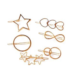 SVHub Collections Women's Multi Designs Minimalist Korean Style Barrettes Hair Clips Set Pack of 12