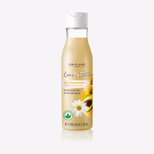 SVHub LOVE NATURE 2in1 Shampoo for All Hair Types Avocado Oil & Chamomile 250 ml
